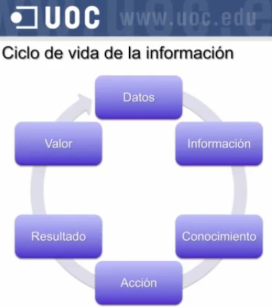 Los datos son un activo de la compañía y tienen su propio ciclo de vida