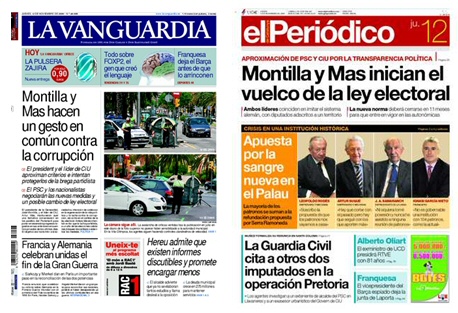 Las portadas de hoy contienen información repetida mil veces, o intrascendente. En Menéame, no dudaría en etiquetarlas como "cansinas".